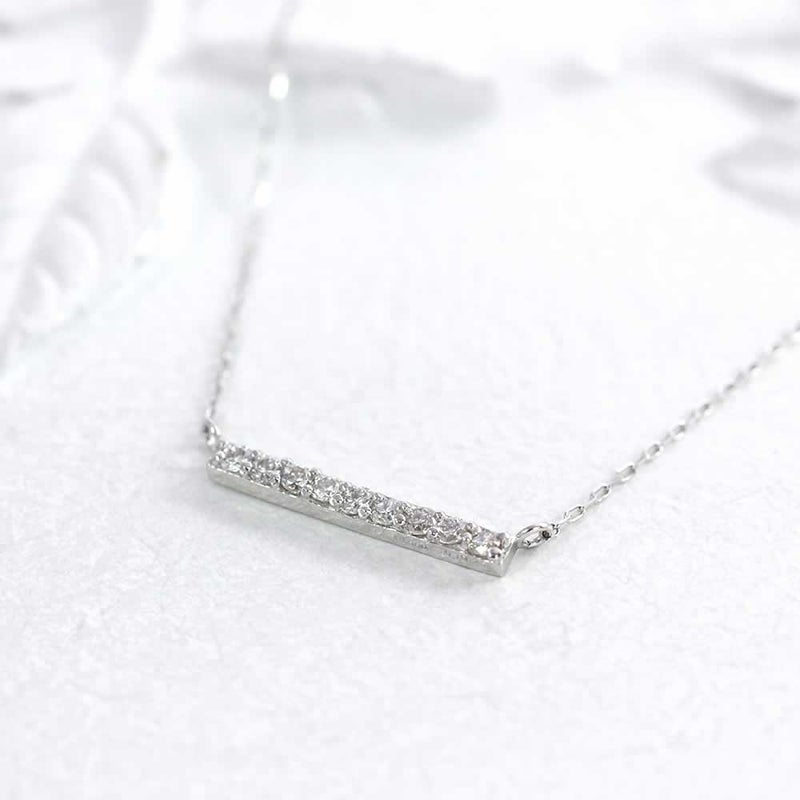 Pt900 ダイヤモンド バーネックレス_02