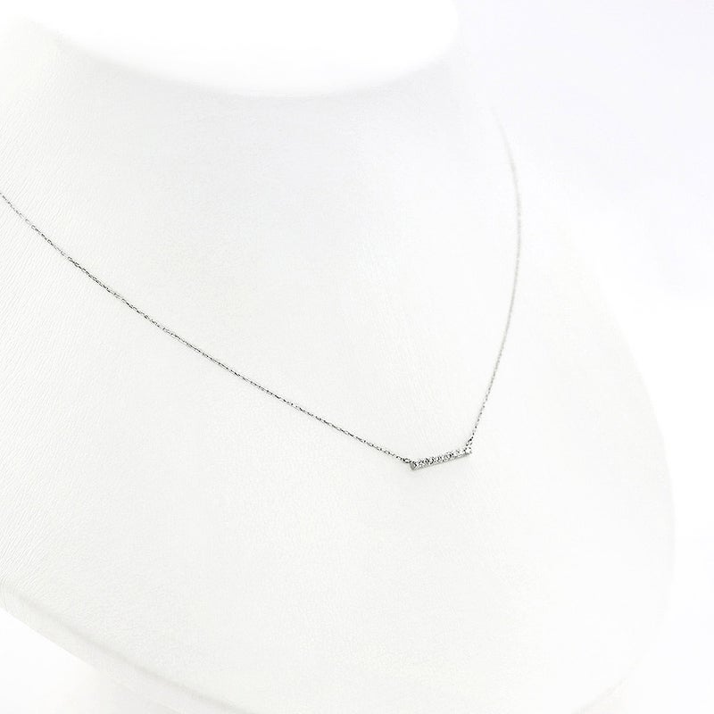 Pt900 ダイヤモンド バーネックレス_12