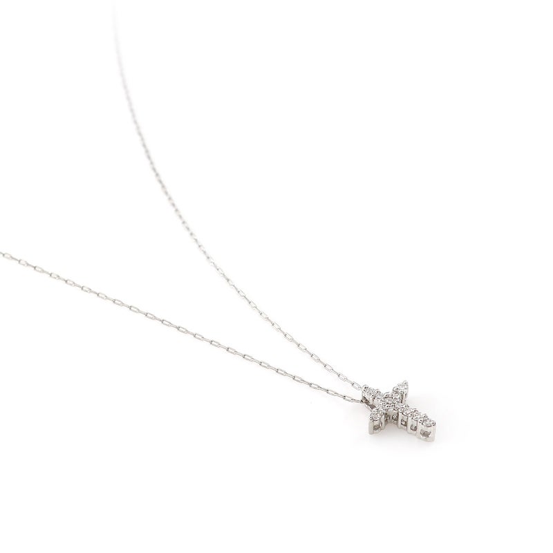 Pt950 クロスモチーフ ダイヤモンドネックレス_10
