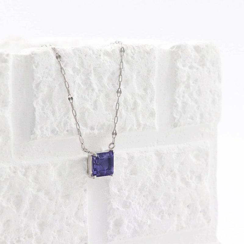 Pt900 アイオライト ネックレス_04