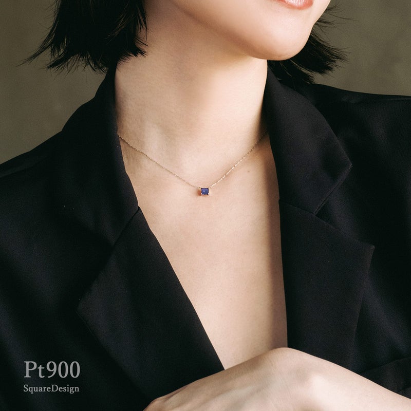 Pt900 アイオライト ネックレス_09