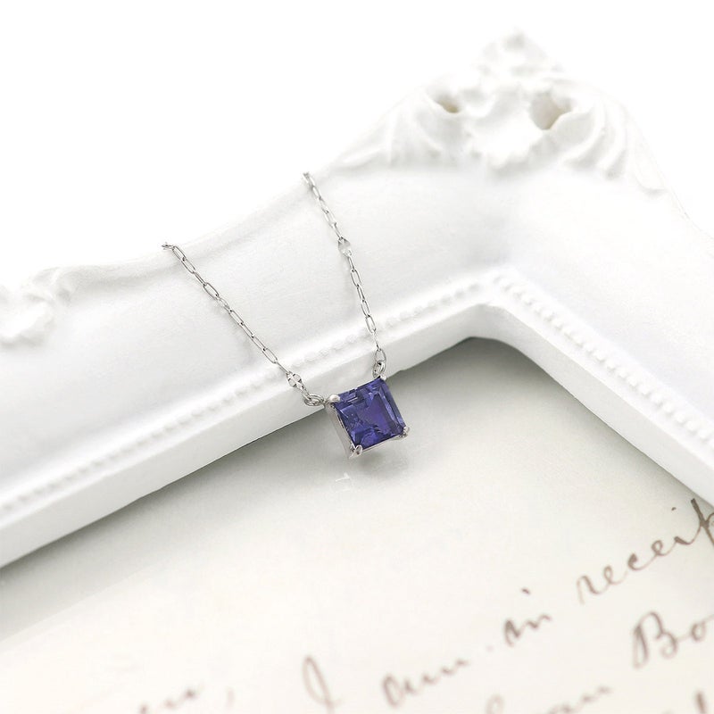 Pt900 アイオライト ネックレス_10