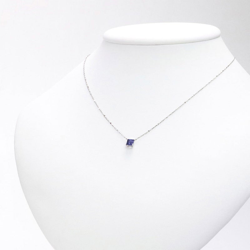 Pt900 アイオライト ネックレス_12