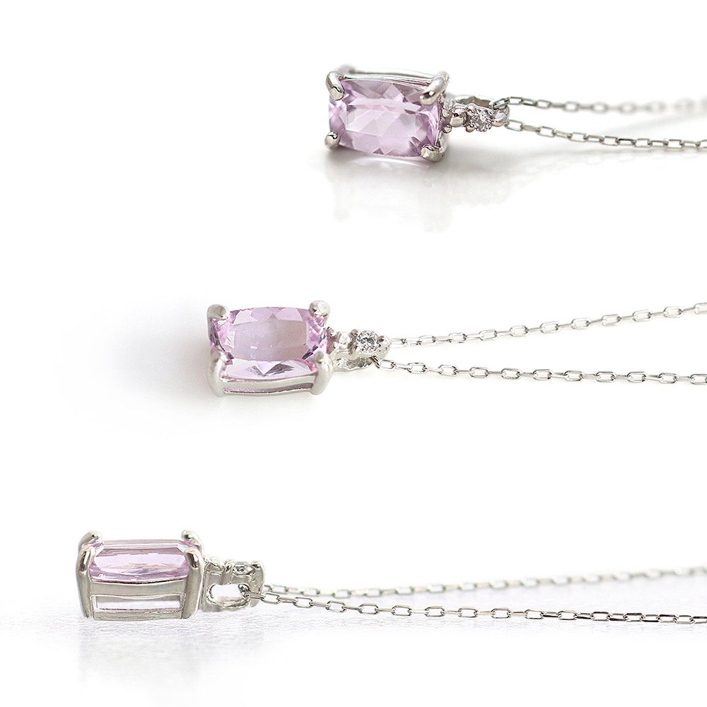 Pt900 ピンクインペリアルトパーズ&ダイヤモンド ネックレス_05