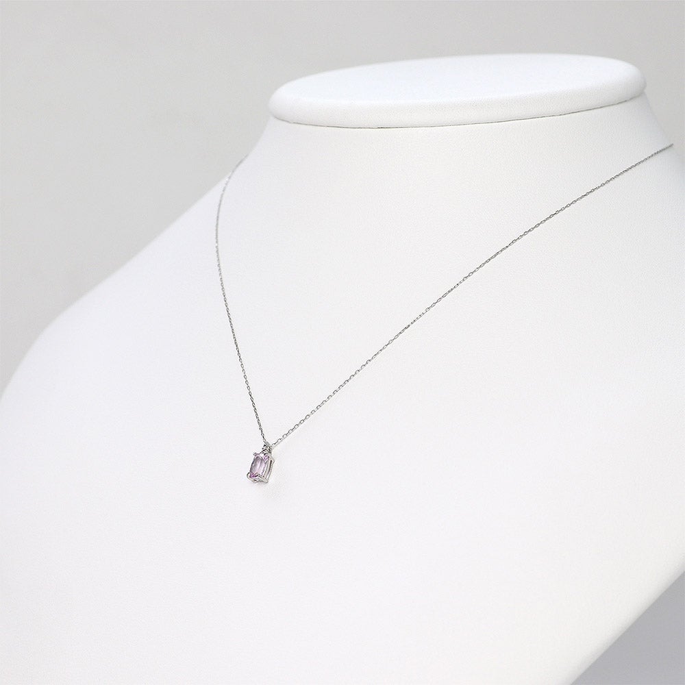 Pt900 ピンクインペリアルトパーズ&ダイヤモンド ネックレス_11