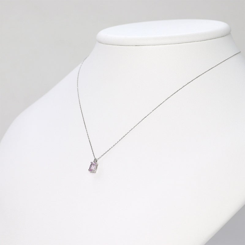 Pt900 ピンクインペリアルトパーズ&ダイヤモンド ネックレス_11