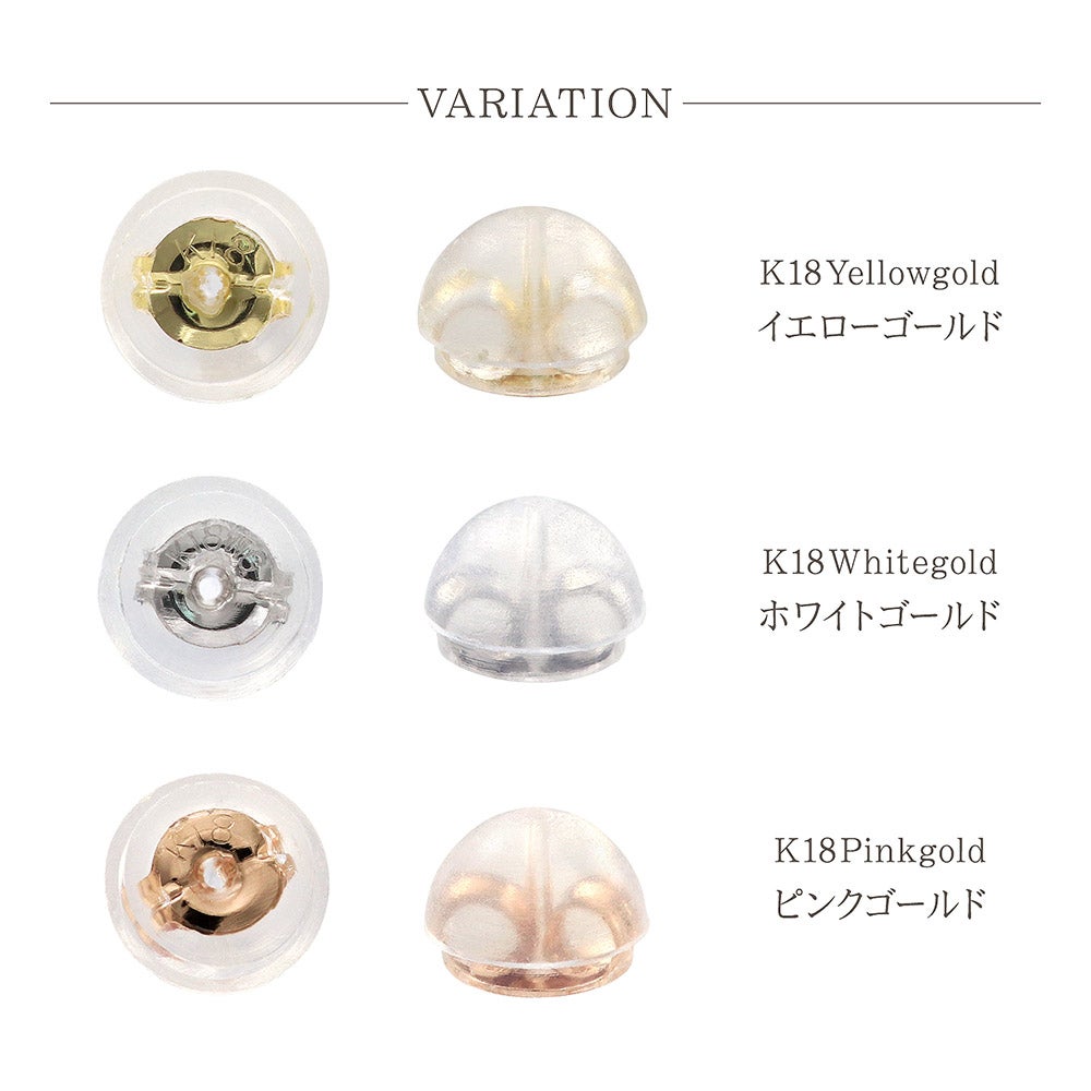 K18 ダブルロックキャッチ（18金 ピアスのキャッチ）_04