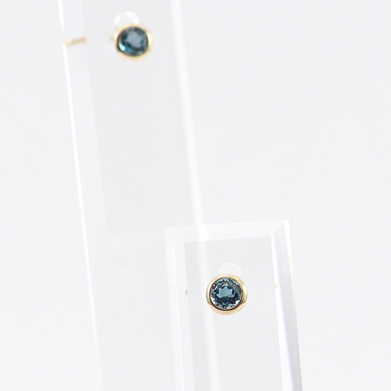 K10YG ロンドンブルートパーズ ピアス 11月の誕生石_04