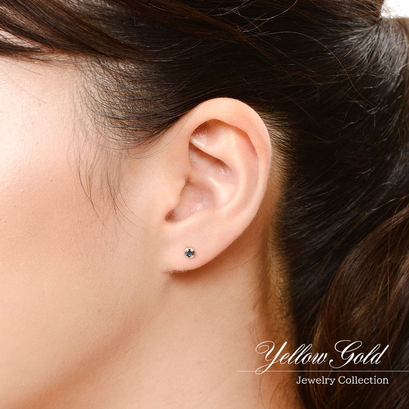 K10YG ロンドンブルートパーズ ピアス 11月の誕生石_05