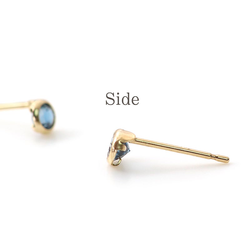 K10YG ロンドンブルートパーズ ピアス 11月の誕生石_09