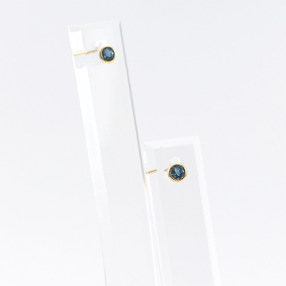 K10YG ロンドンブルートパーズ ピアス 11月の誕生石_13