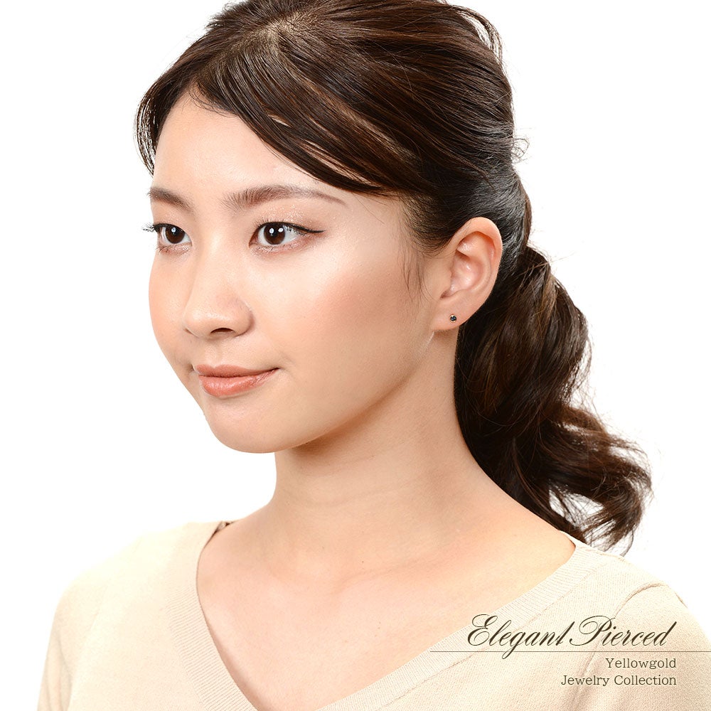 K10YG ロンドンブルートパーズ ピアス 11月の誕生石_14