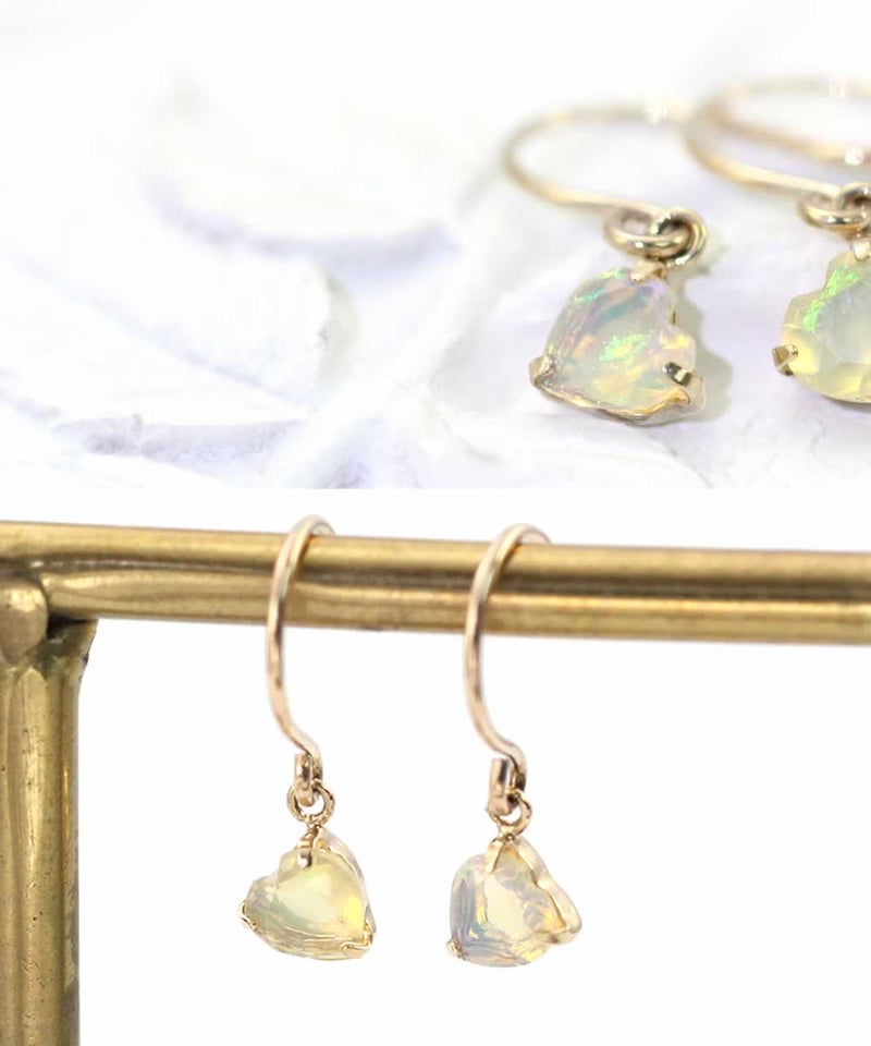 K10YG エチオピアオパール ピアス 10月誕生石_03