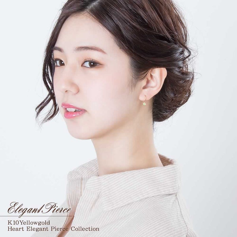 K10YG エチオピアオパール ピアス 10月誕生石_04