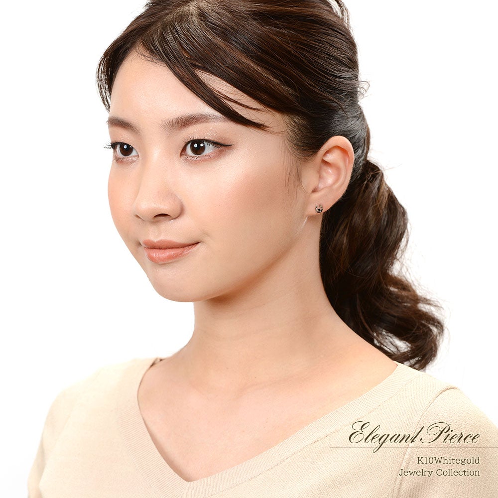 K10WG オニキス 馬蹄（ホースシュー）ピアス_13