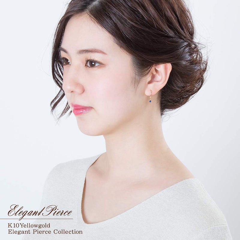 K10YG サファイア フックピアス 9月の誕生石_04