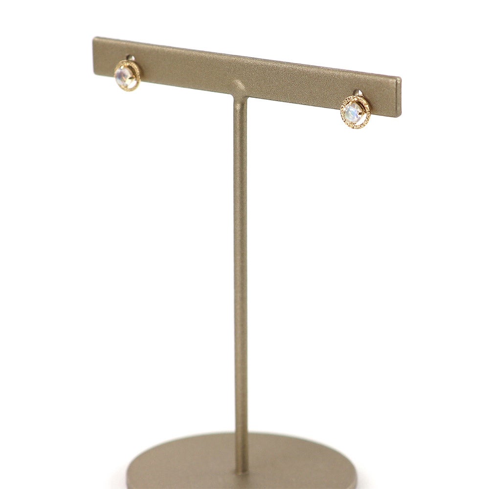 K10YG ロイヤルブルームーンストーン ピアス_11