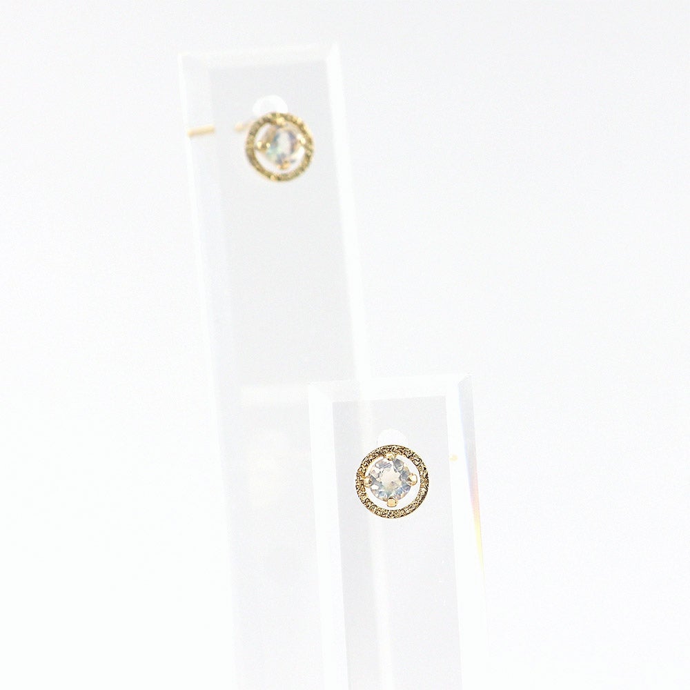 K10YG ロイヤルブルームーンストーン ピアス_13