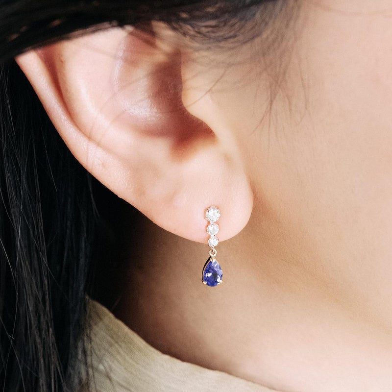 K10YG キュービックジルコニア＆アイオライトピアス_04