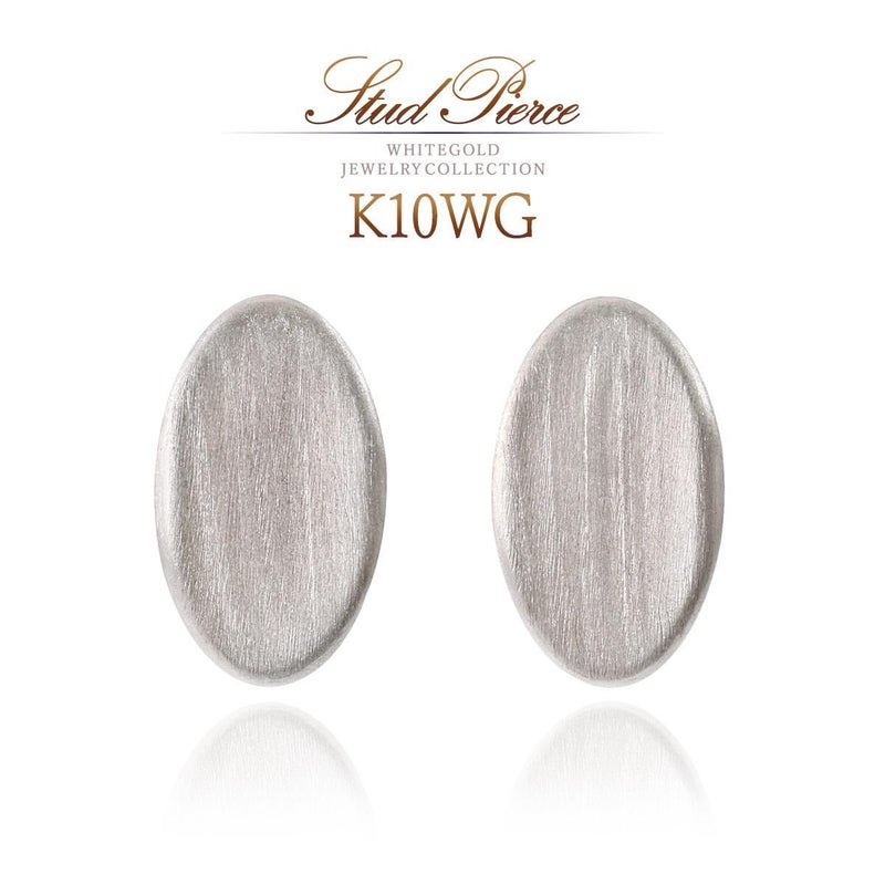 K10WG 楕円モチーフ ピアス_01