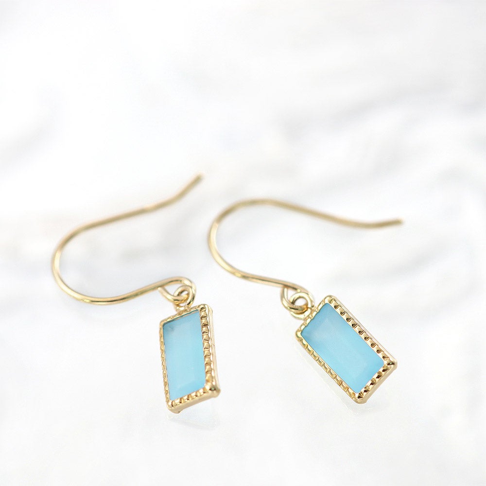 K10YG ブルートパーズ フックピアス 11月の誕生石_02