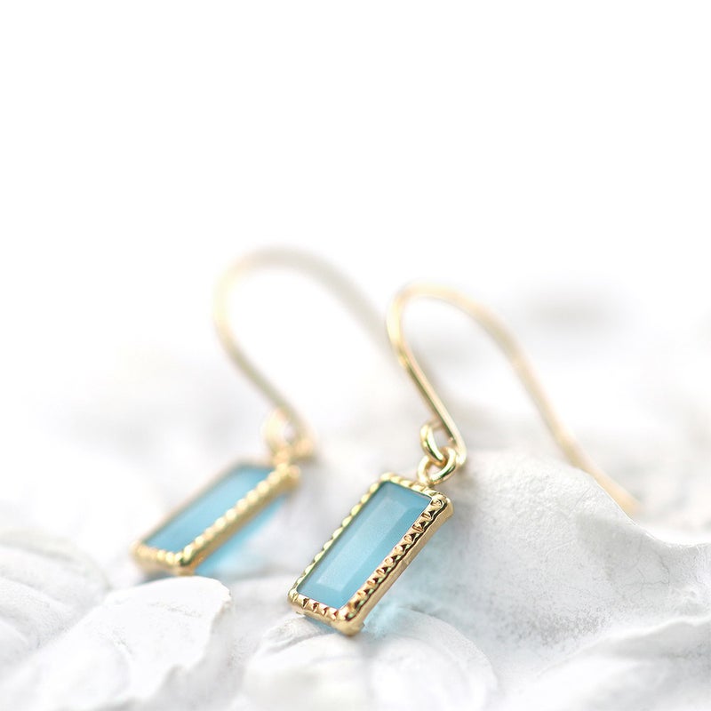 K10YG ブルートパーズ フックピアス 11月の誕生石_03