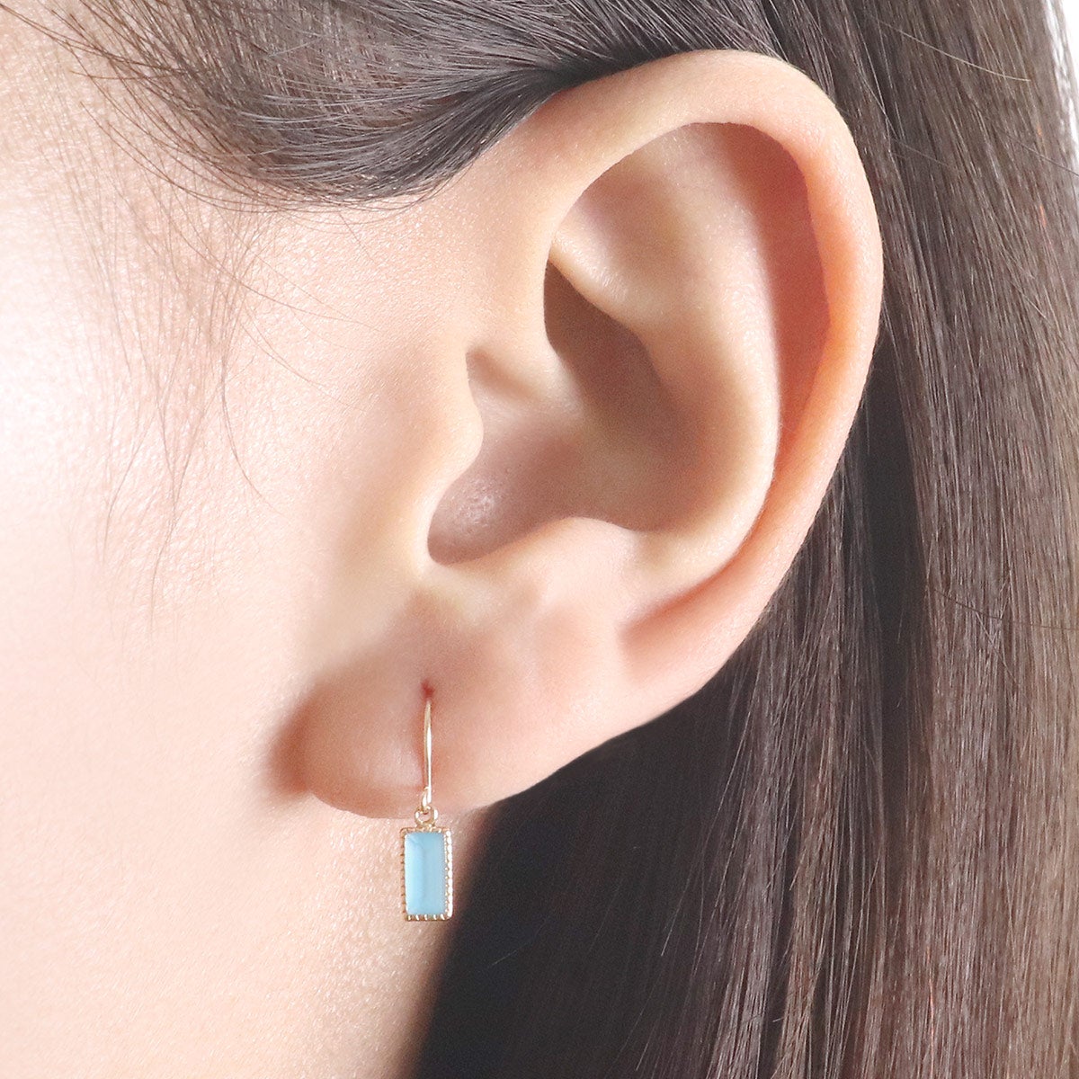 K10YG ブルートパーズ フックピアス 11月の誕生石_05