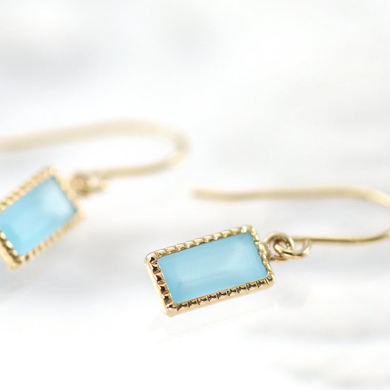 K10YG ブルートパーズ フックピアス 11月の誕生石_09