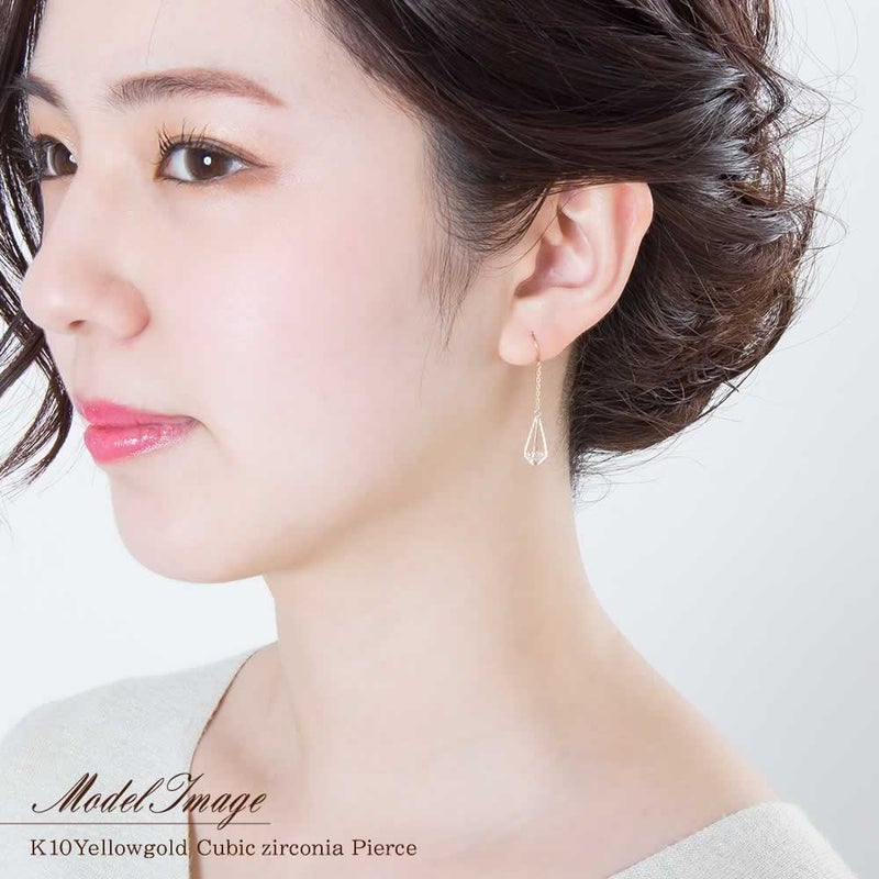 K10YG スーパーキュービックジルコニア ピアス_09