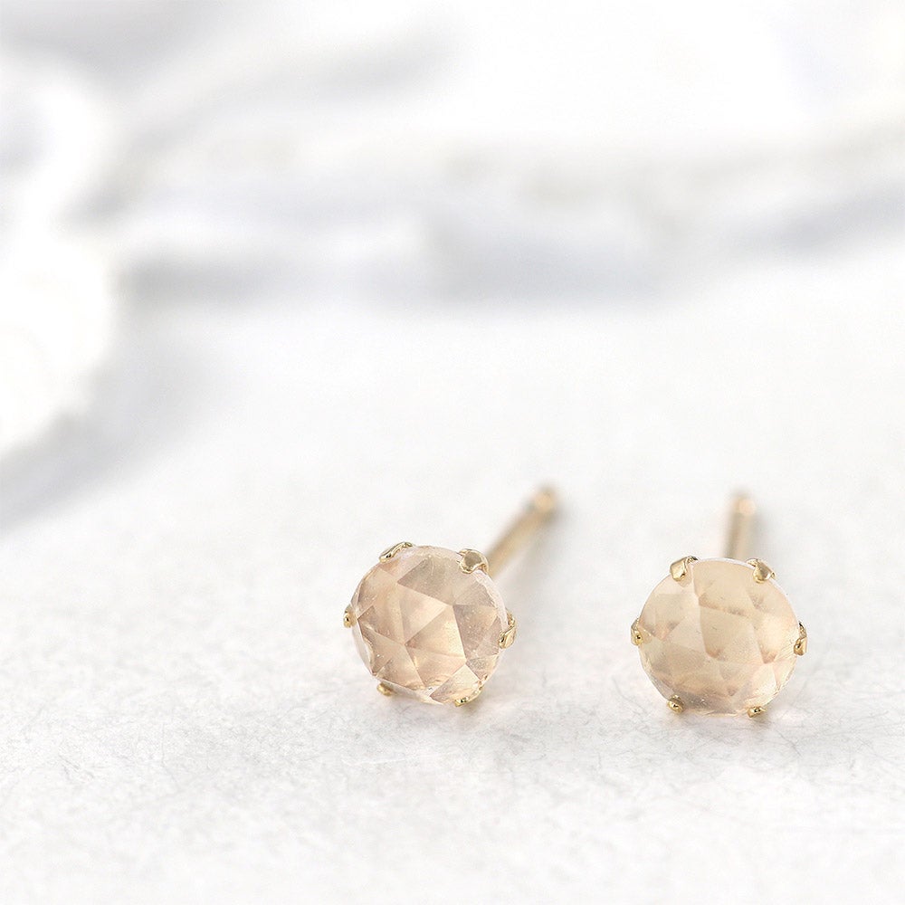 K10YG ローズクォーツ ピアス_02