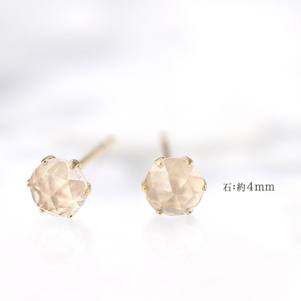 K10YG ローズクォーツ ピアス_05
