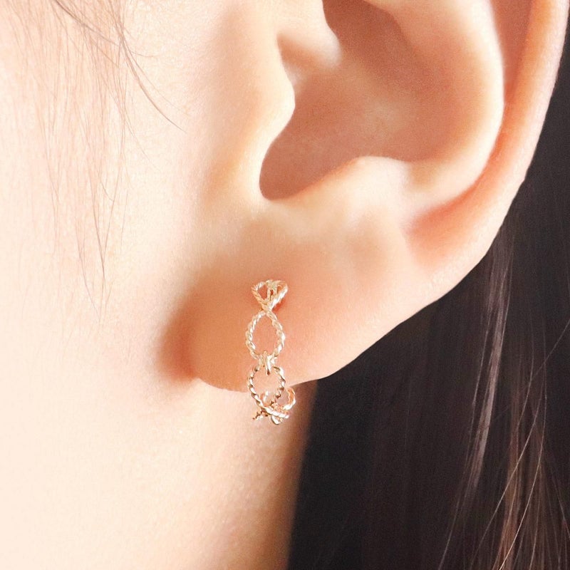 K10YG ツイスト フープピアス_04