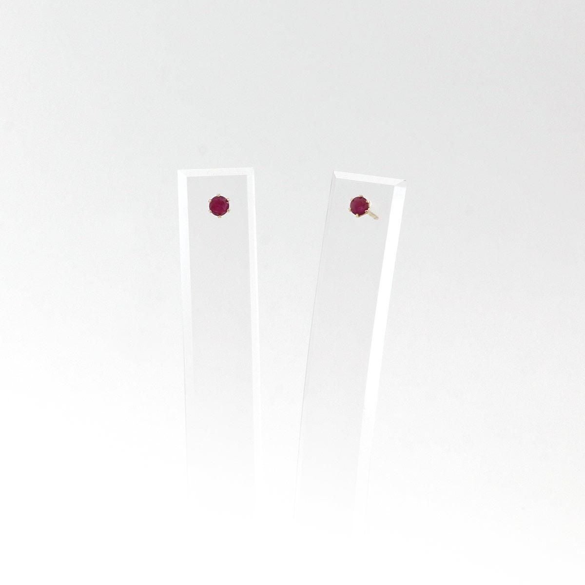 K10YG ルビーピアス_09