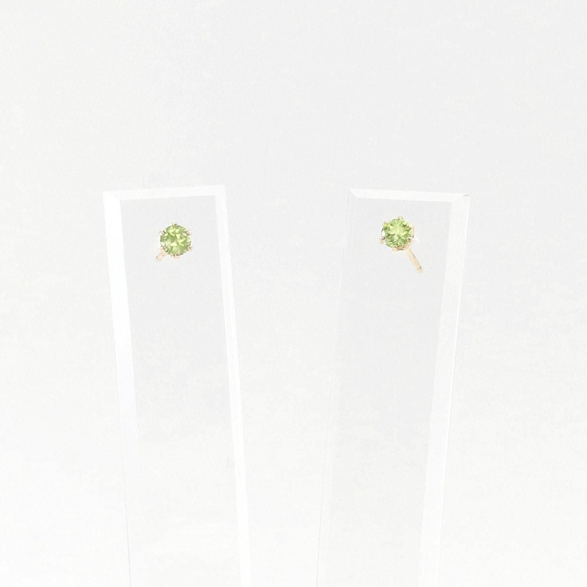 K10YG ペリドットピアス_03