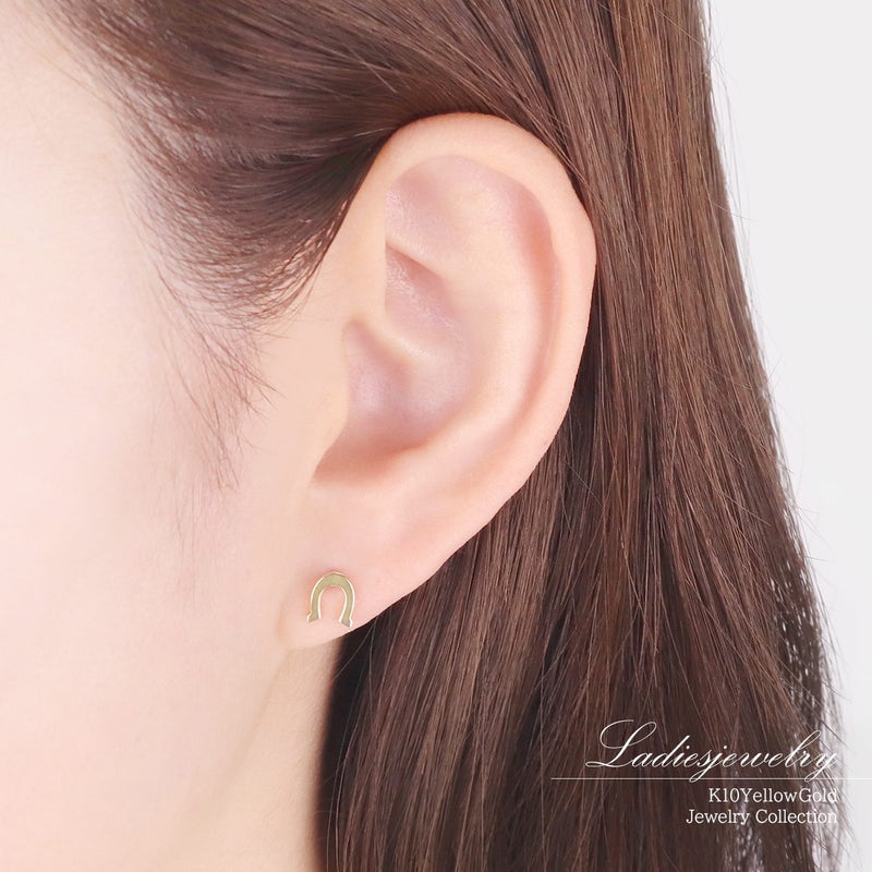 K10YG 馬蹄（ホースシュー）ピアス_10