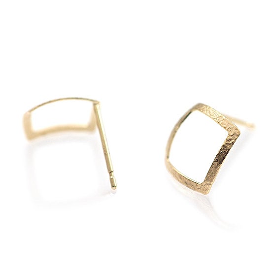 K10YG 菱形モチーフ ピアス_10