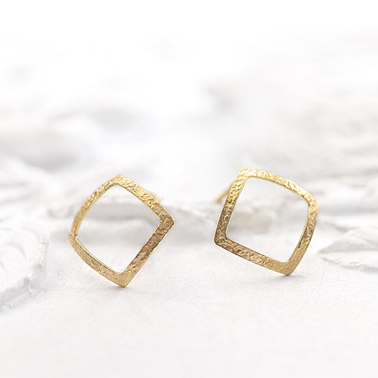 K10YG 菱形モチーフ ピアス_13