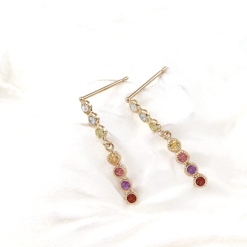 K10YG マルチストーン アミュレットピアス_02