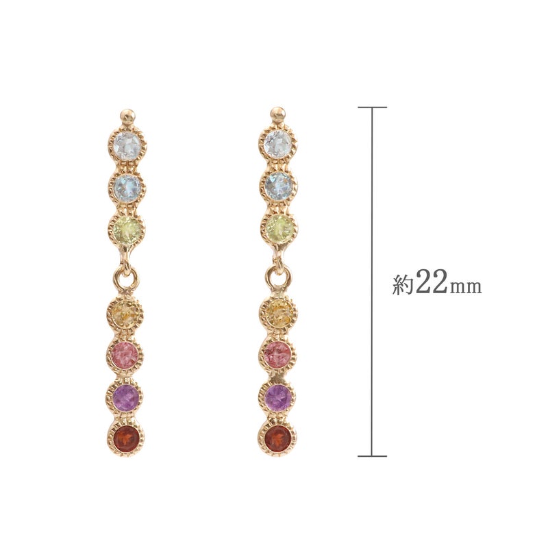 K10YG マルチストーン アミュレットピアス_04