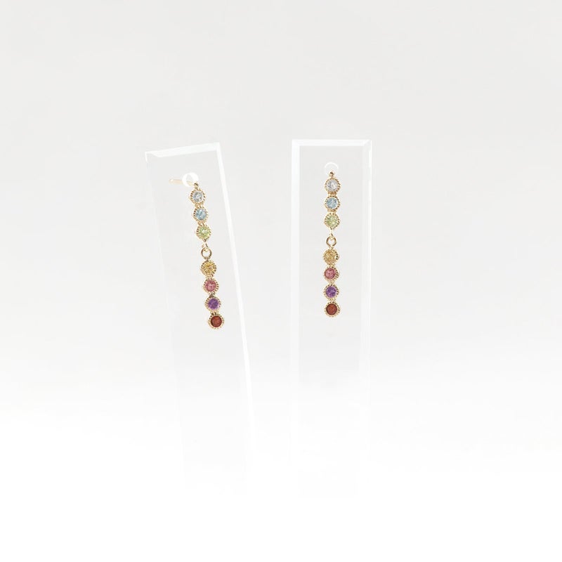 K10YG マルチストーン アミュレットピアス_09