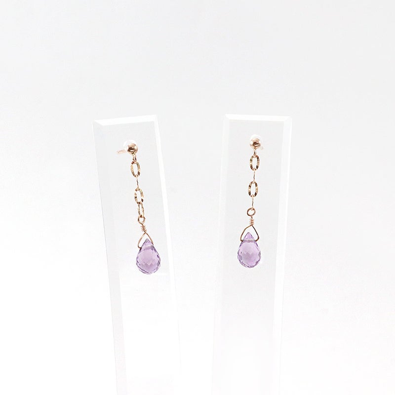 K10PG アメジスト ティアドロップ ピアス_03