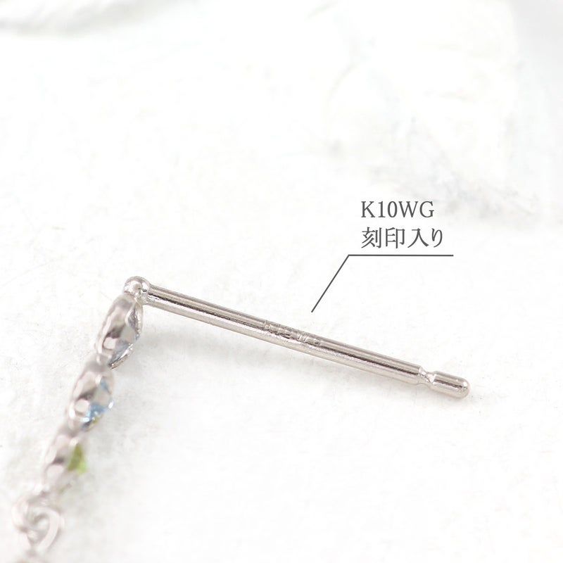 K10WG マルチストーン アミュレットピアス_05