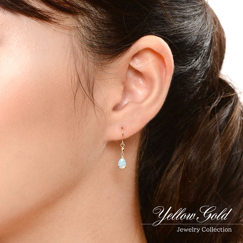 K10YG オパール フックピアス 10月誕生石_05