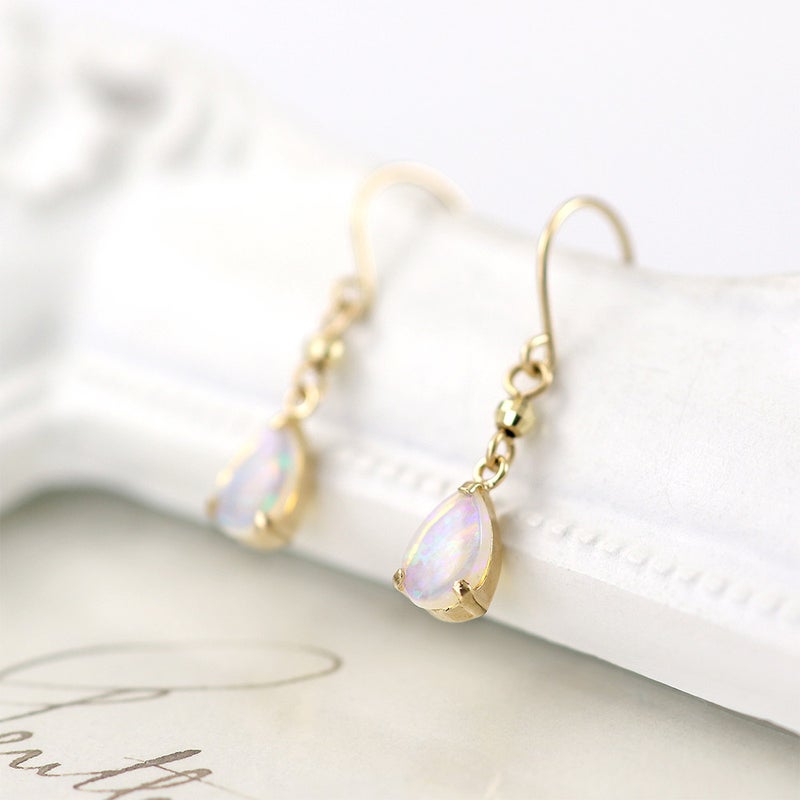 K10YG オパール フックピアス 10月誕生石_11