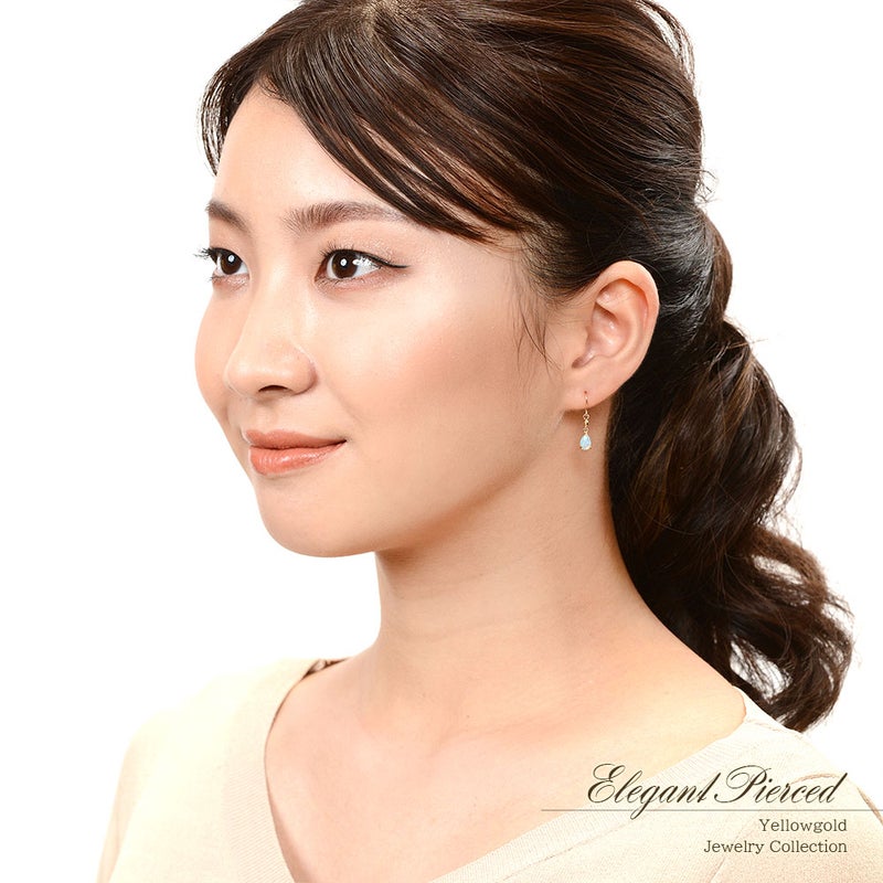 K10YG オパール フックピアス 10月誕生石_16