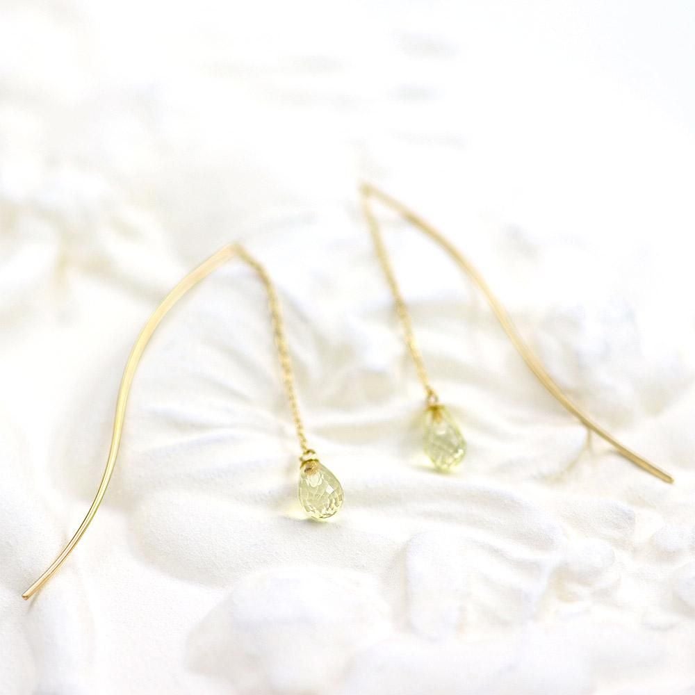 K10YG レモンクォーツ アメリカンピアス_02