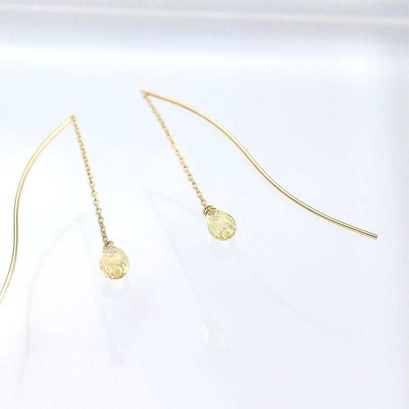 K10YG レモンクォーツ アメリカンピアス_12