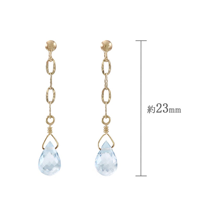 K10YG スカイブルートパーズ ティアドロップ ピアス_04