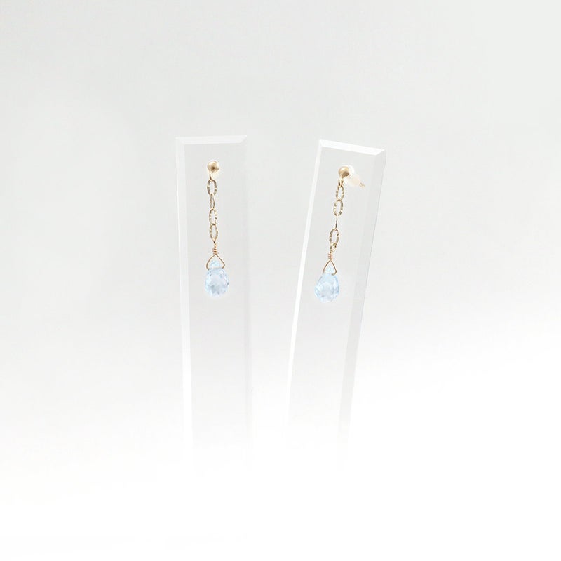 K10YG スカイブルートパーズ ティアドロップ ピアス_09