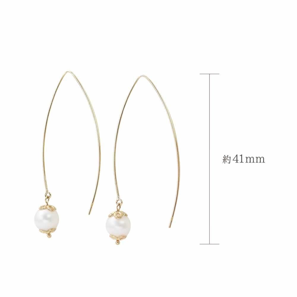 K10YG 淡水真珠 フックピアス_05